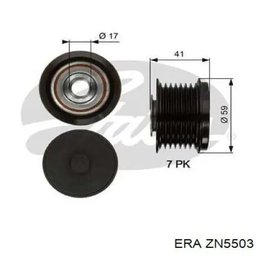 Шкив генератора ZN5503 ERA