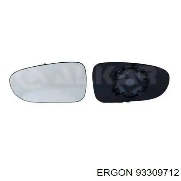 93309712 Ergon зеркальный элемент зеркала заднего вида правого