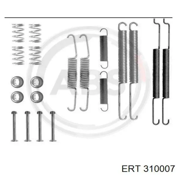 Ремкомплект тормозных колодок ERT 310007 цена, от 9.00 USD
