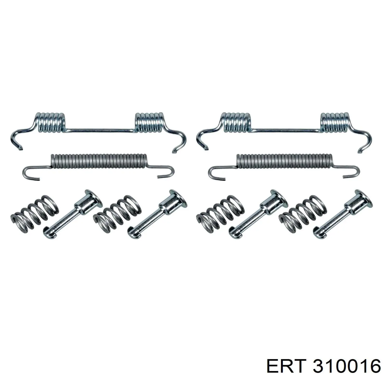 310016 ERT ремкомплект тормозных колодок