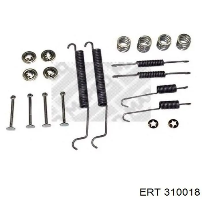Установочный комплект задних барабанных колодок ERT 310018 цена, от 5.63 USD
