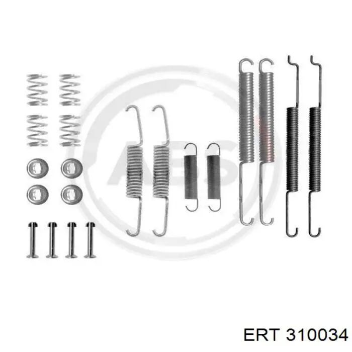 310034 ERT kit de montagem das sapatas traseiras de tambor