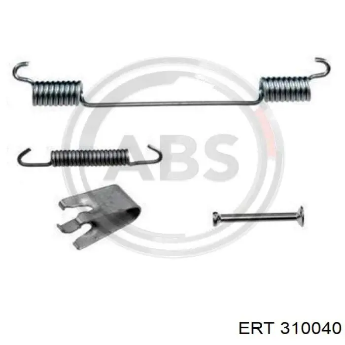 310040 ERT монтажный комплект задних барабанных колодок