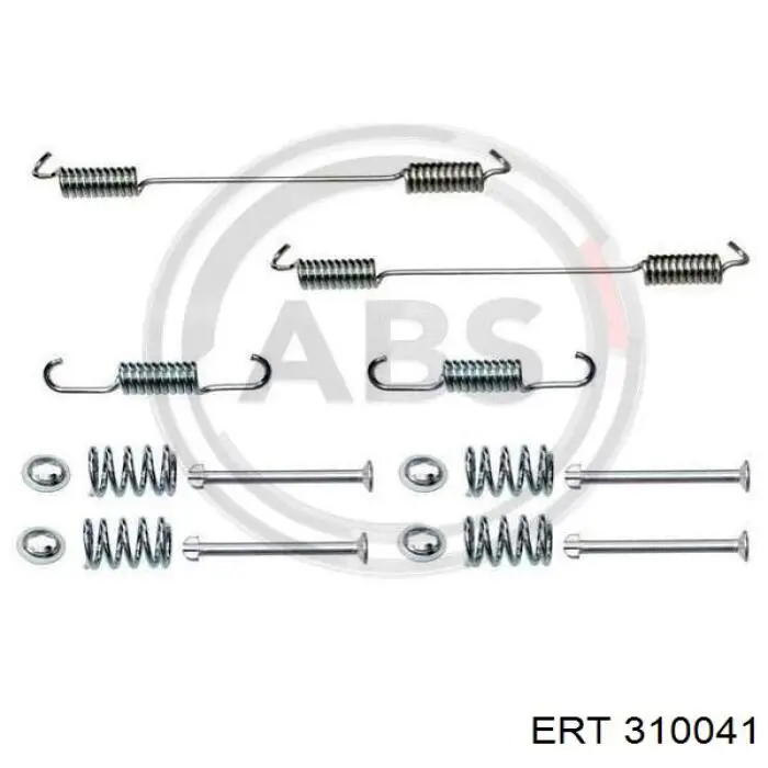 Установочный комплект задних барабанных колодок ERT 310041 цена, от 5.51 USD