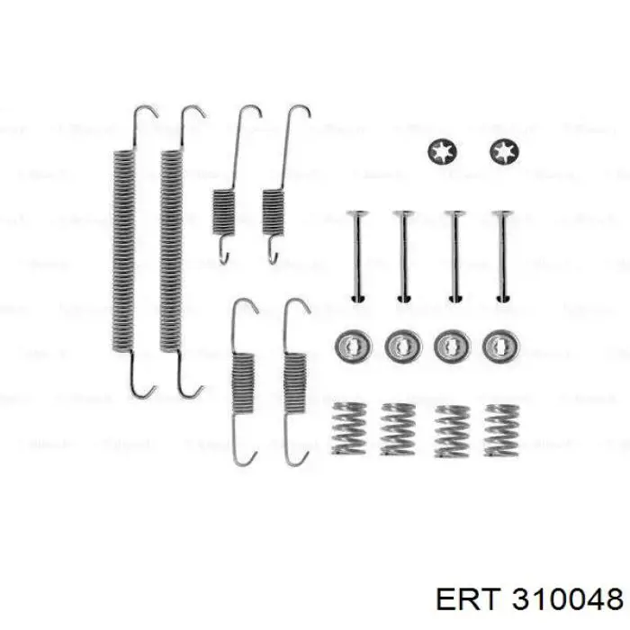 Ремкомплект тормозных колодок ERT 310048 цена, от 5.65 USD