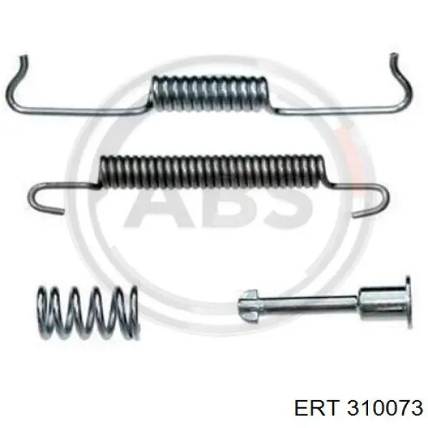 Монтажний комплект задніх барабанних колодок 310073 ERT