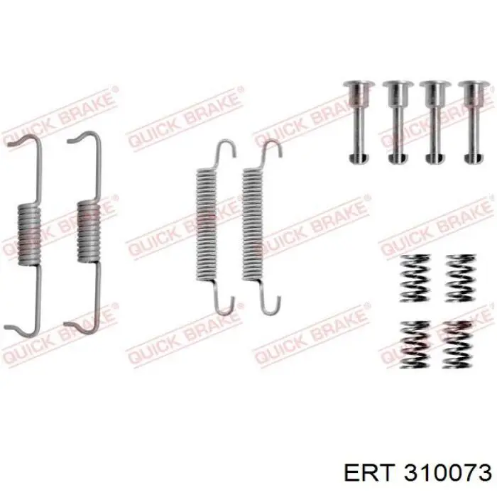 Установочный комплект задних барабанных колодок ERT 310073 цена, от 8.49 USD