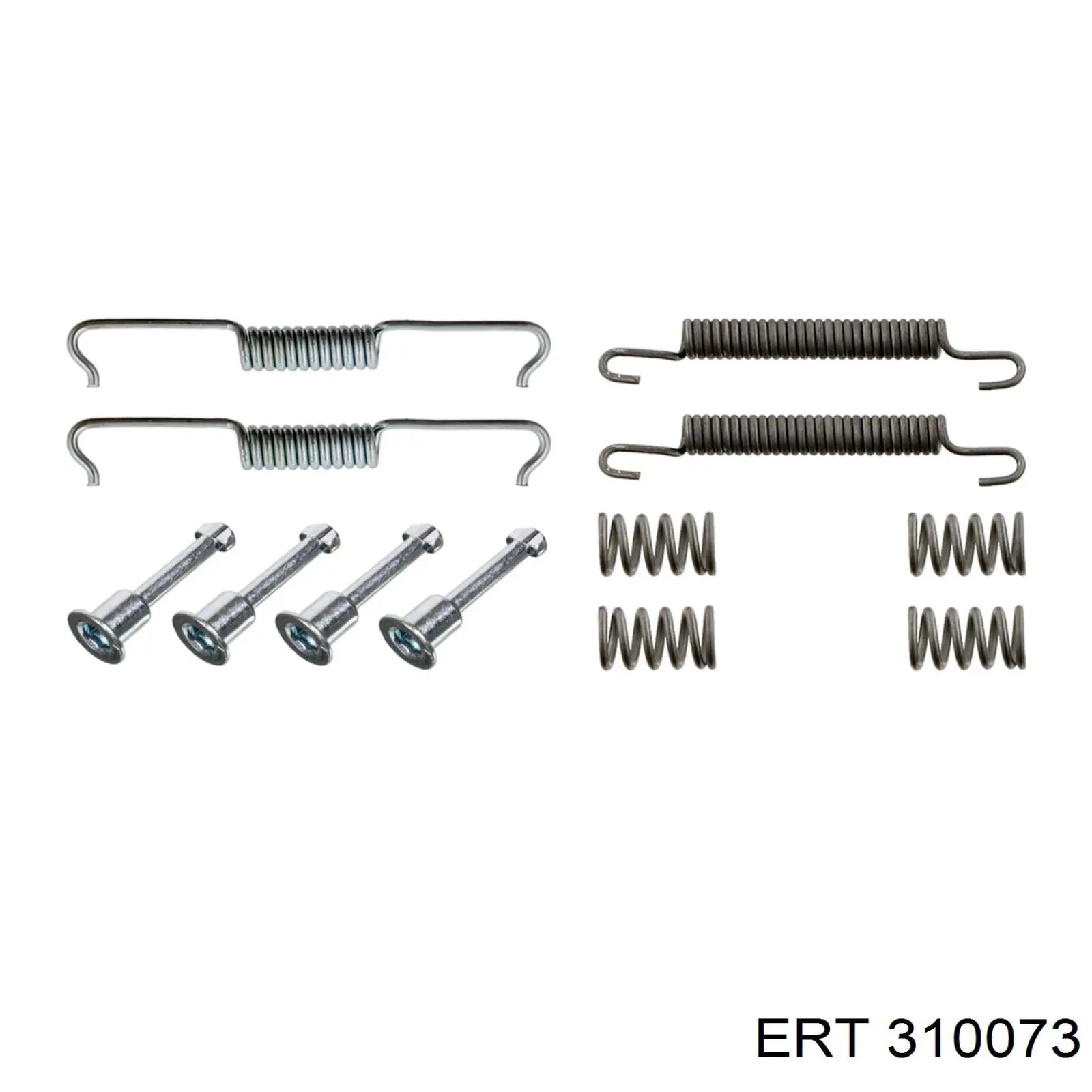 310073 ERT kit de montagem das sapatas traseiras de tambor