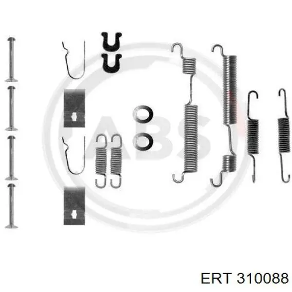 310088 ERT ремкомплект тормозных колодок