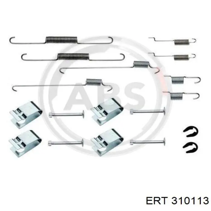 Монтажный комплект задних барабанных колодок 310113 ERT