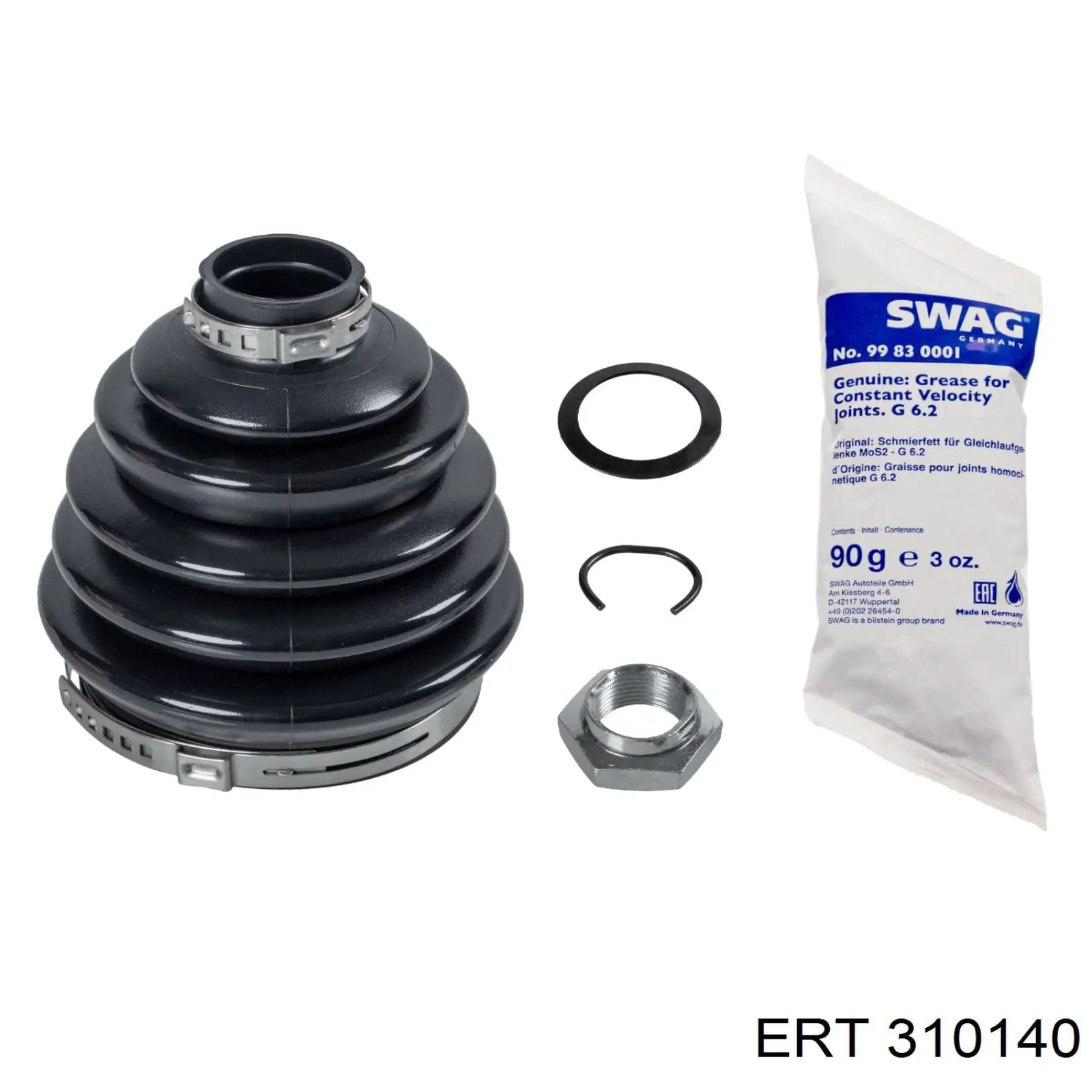 Ремкомплект тормозов задних ERT 310140 цена, от 6.42 USD