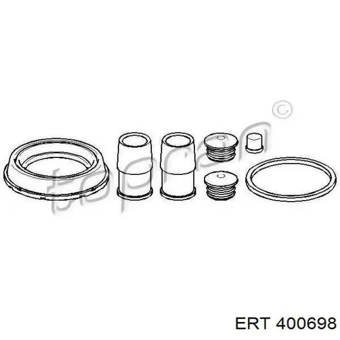 Ремкомплект тормозной системы ERT 400698 цена, от 6.95 USD