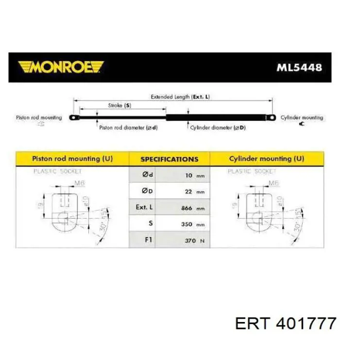 401777 ERT ремкомплект суппорта тормозного переднего