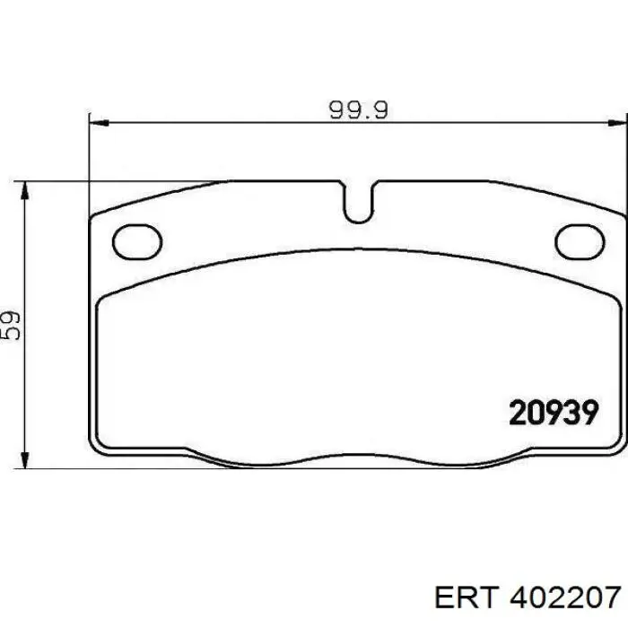 402207 ERT ремкомплект суппорта тормозного переднего