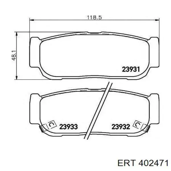 402471 ERT kit de reparação de suporte do freio dianteiro