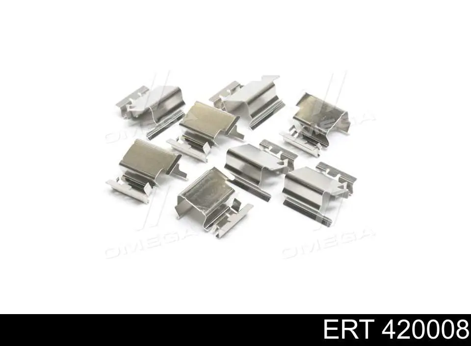 420008 ERT комплект пружинок крепления дисковых колодок передних