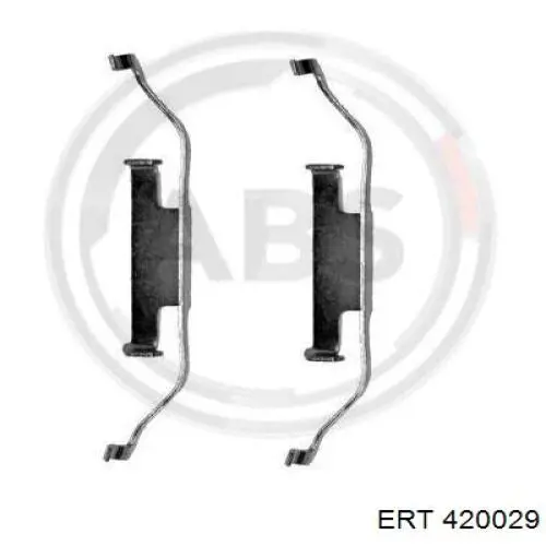 420029 ERT комплект пружинок крепления дисковых колодок задних