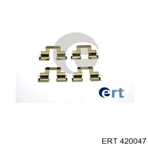 Комплект пружинок крепления дисковых колодок задних ERT 420047