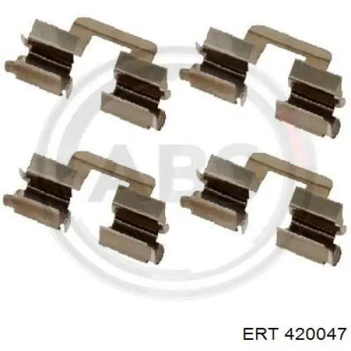Комплект пружинок крепления дисковых колодок задних ERT 420047 цена, от 5.93 USD