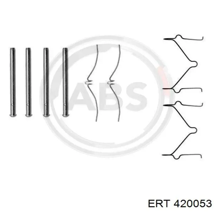 Conjunto De Muelles Almohadilla Discos Delanteros 420053 ERT