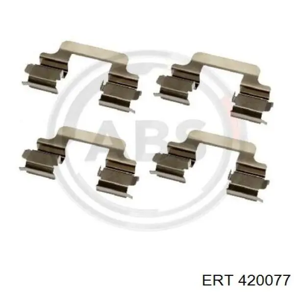 Комплект пружинок крепления дисковых колодок передних ERT 420077