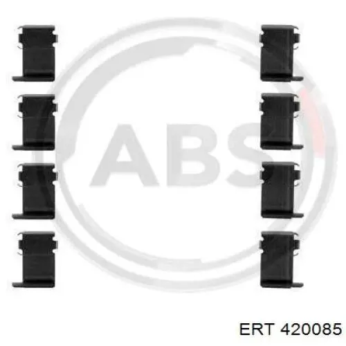 Комплект пружинок крепления дисковых колодок передних ERT 420085