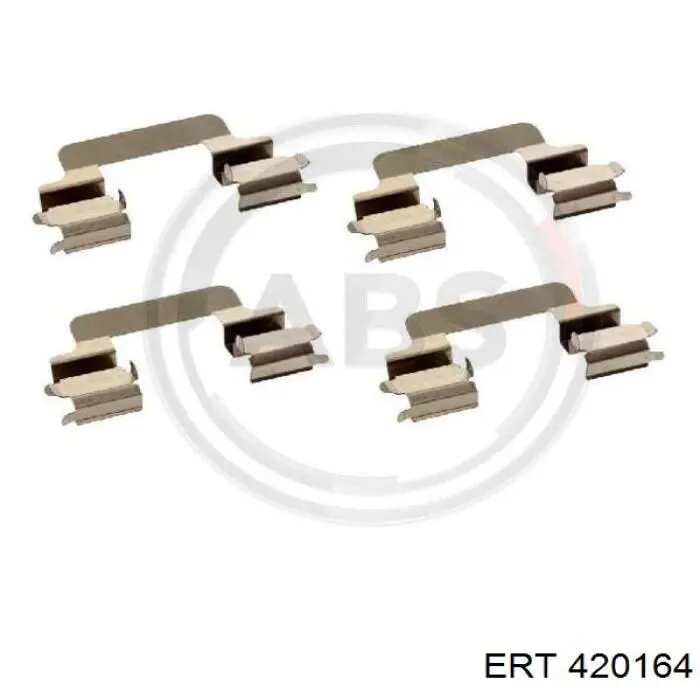 420164 ERT комплект пружинок крепления дисковых колодок задних