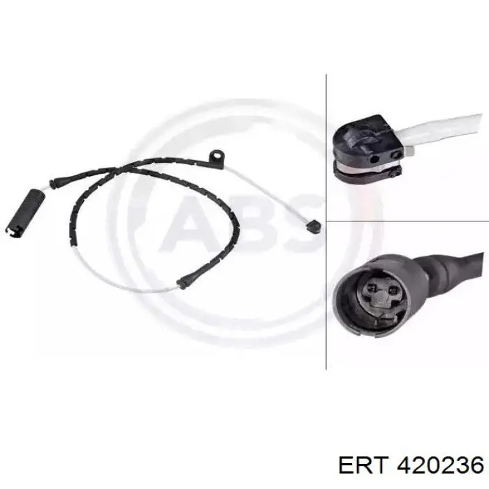 420236 ERT комплект пружинок крепления дисковых колодок передних