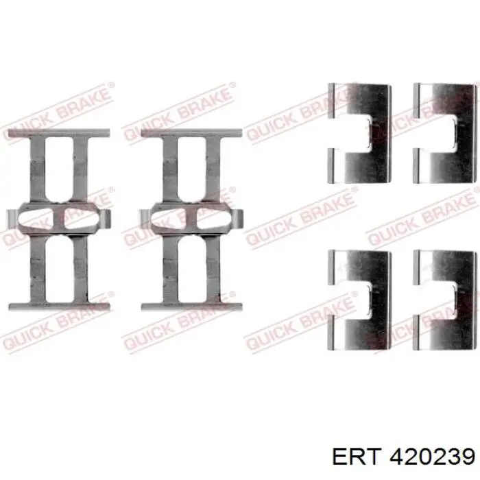 Conjunto De Muelles Almohadilla Discos Traseros 420239 ERT