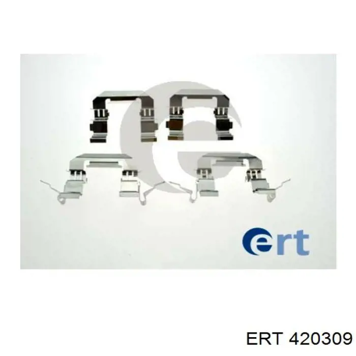 Комплект пружинок крепления дисковых колодок передних ERT 420309