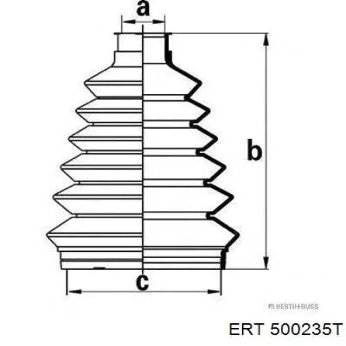 Чехол шруса ERT 500235T цена, от 12.19 USD
