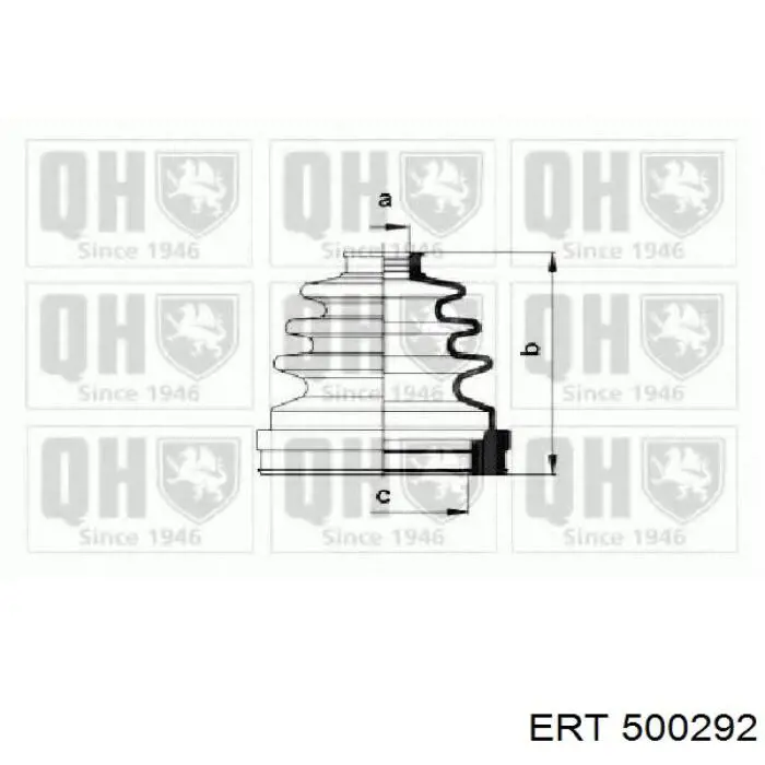 Купить 500292 ERT Пыльник гранаты наружный, передний