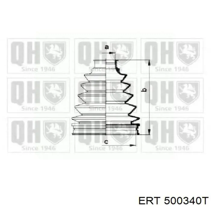 Пыльник ШРУСа наружный 500340T ERT