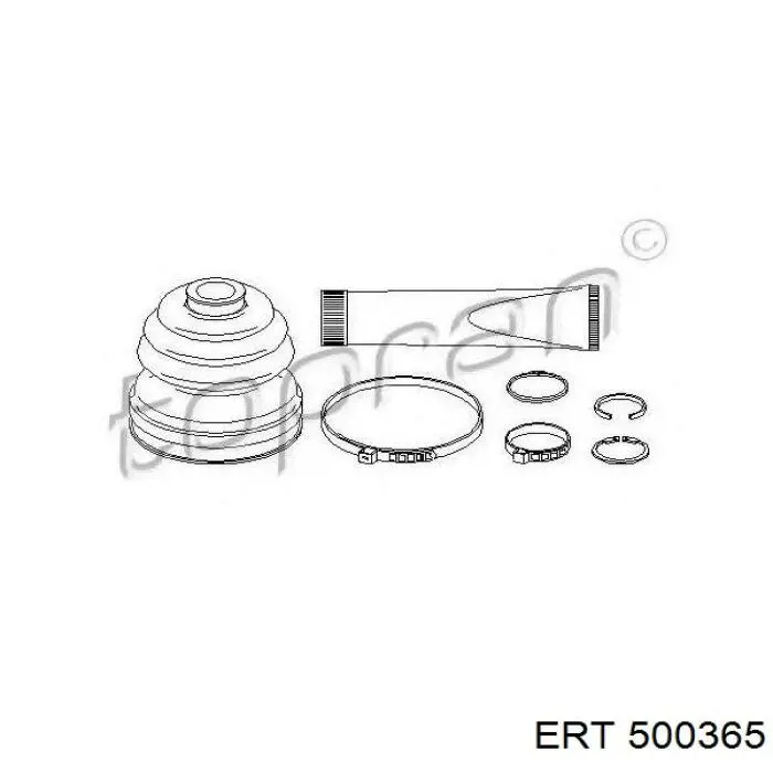 Пыльник ШРУСа внутренний, передней полуоси ERT 500365
