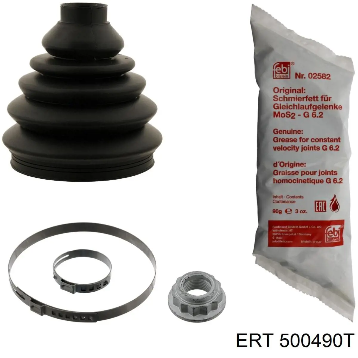 Bota de proteção externa de junta homocinética do semieixo dianteiro ERT 500490T preço, a partir de 13,03 USD