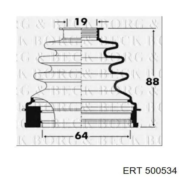 Пыльник шарнира угловых скоростей внутренний передний Metalcaucho 11102 цена, от 8.46 USD