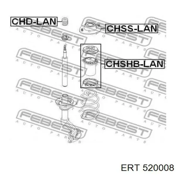 520008 ERT Буфер (отбойник) амортизатора переднего + пыльник