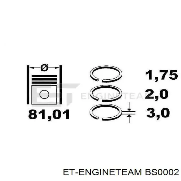 Болт постели распредвала BS0002 ET Engineteam