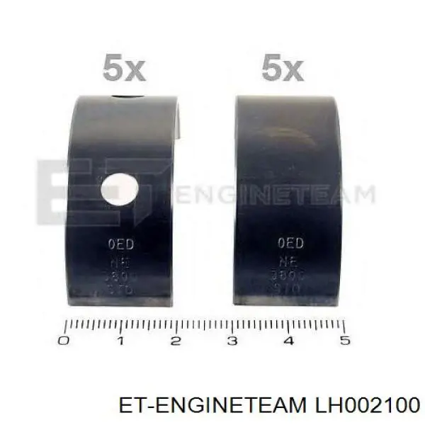 Купить M3107A Taiho Вкладыши коленвала, коренные, комплект, стандарт (STD)