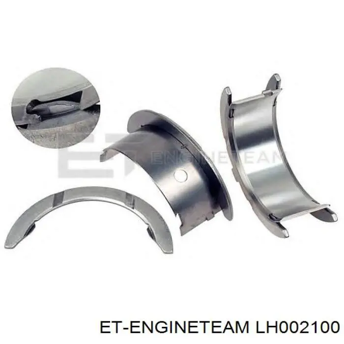 Вкладыши коленвала коренные, стандарт (STD) King MB5433SI цена, от 26.87 USD