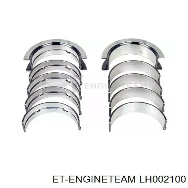 Вкладыши коленвала коренные, комплект, стандарт (STD) ET Engineteam LH002100