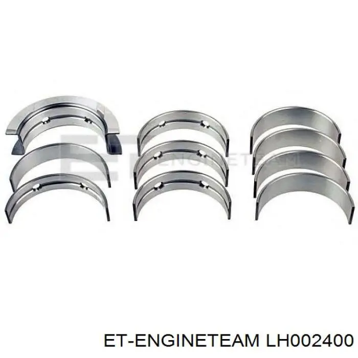 Купить ENT074501STD Engitech Вкладыши коленвала, коренные, комплект, стандарт (STD)