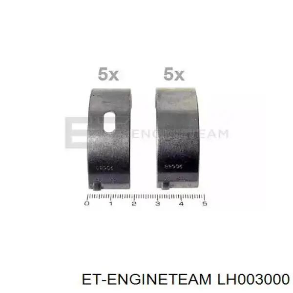 Купить 038105561A007 VAG Вкладыши коленвала, коренные, комплект, стандарт (STD)