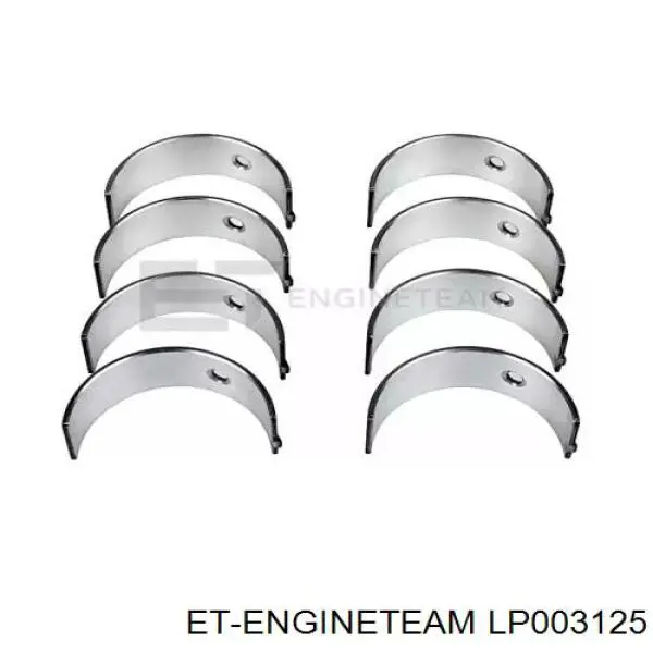 LP003125 ET Engineteam folhas inseridas de cambota de biela, kit, 1ª reparação ( + 0,25)