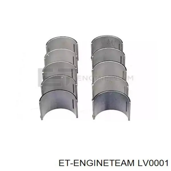 LV0001 ET Engineteam вкладыш распредвала, комплект, стандарт