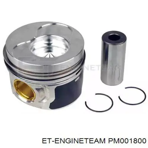 PM001800 ET Engineteam поршень в комплекте на 1 цилиндр, std