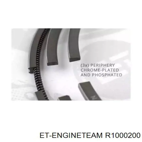 080321624600 OE Germany кольца поршневые на 1 цилиндр, std.