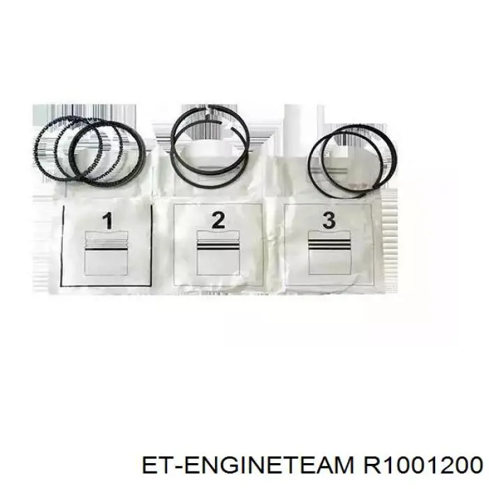 KG0100104 KAP Поршневые кольца на 1 цилиндр, STD