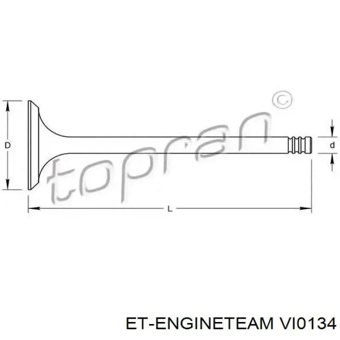 Válvula de admisión VI0134 ET Engineteam