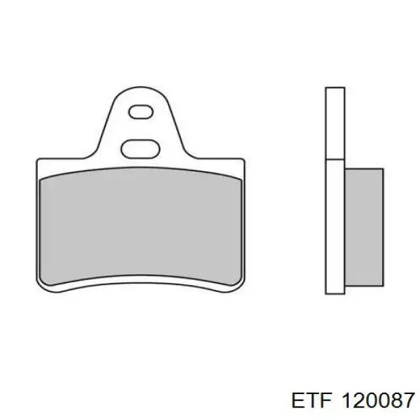 Колодки тормозные задние дисковые на Citroen GS 